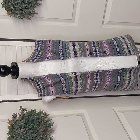 Chaps Knit Sweater Vest, Beautiful Colors, Small - Picture 1 of 11